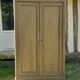 Antique Louis Philippe wardrobe with 2 doors, solid oak, raw wood