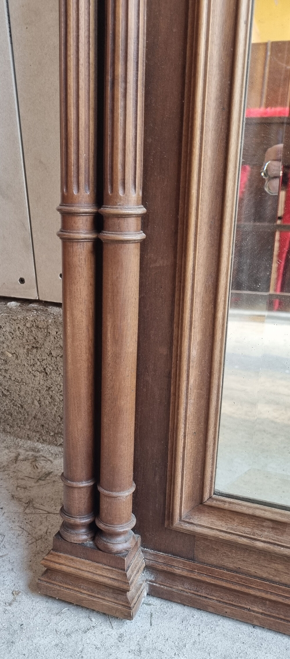 Mirror trumeau, wood, vintage, henri ii