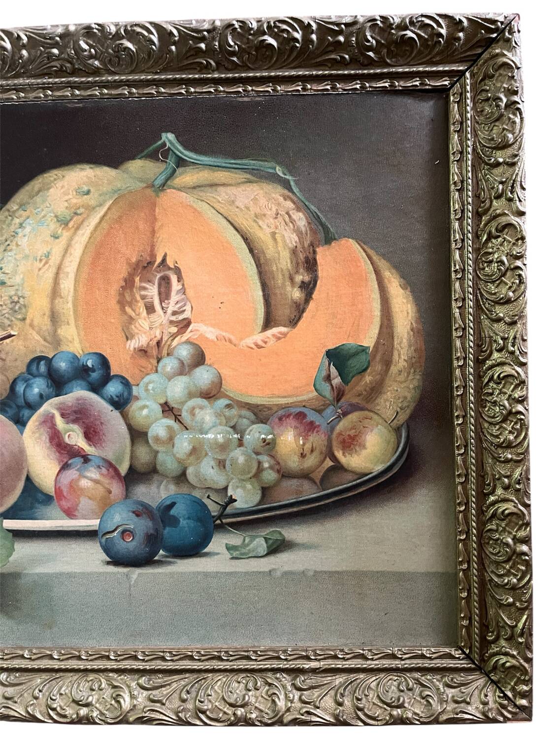 Chromolithograph still life with fruit