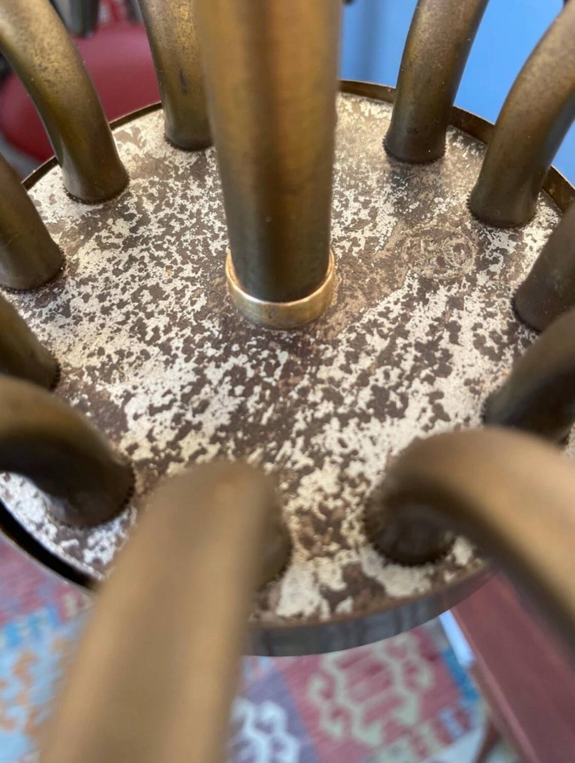 Mid-Century 18-Arm Tulip Pendant Chandelier by Fog & Mørup, Denmark