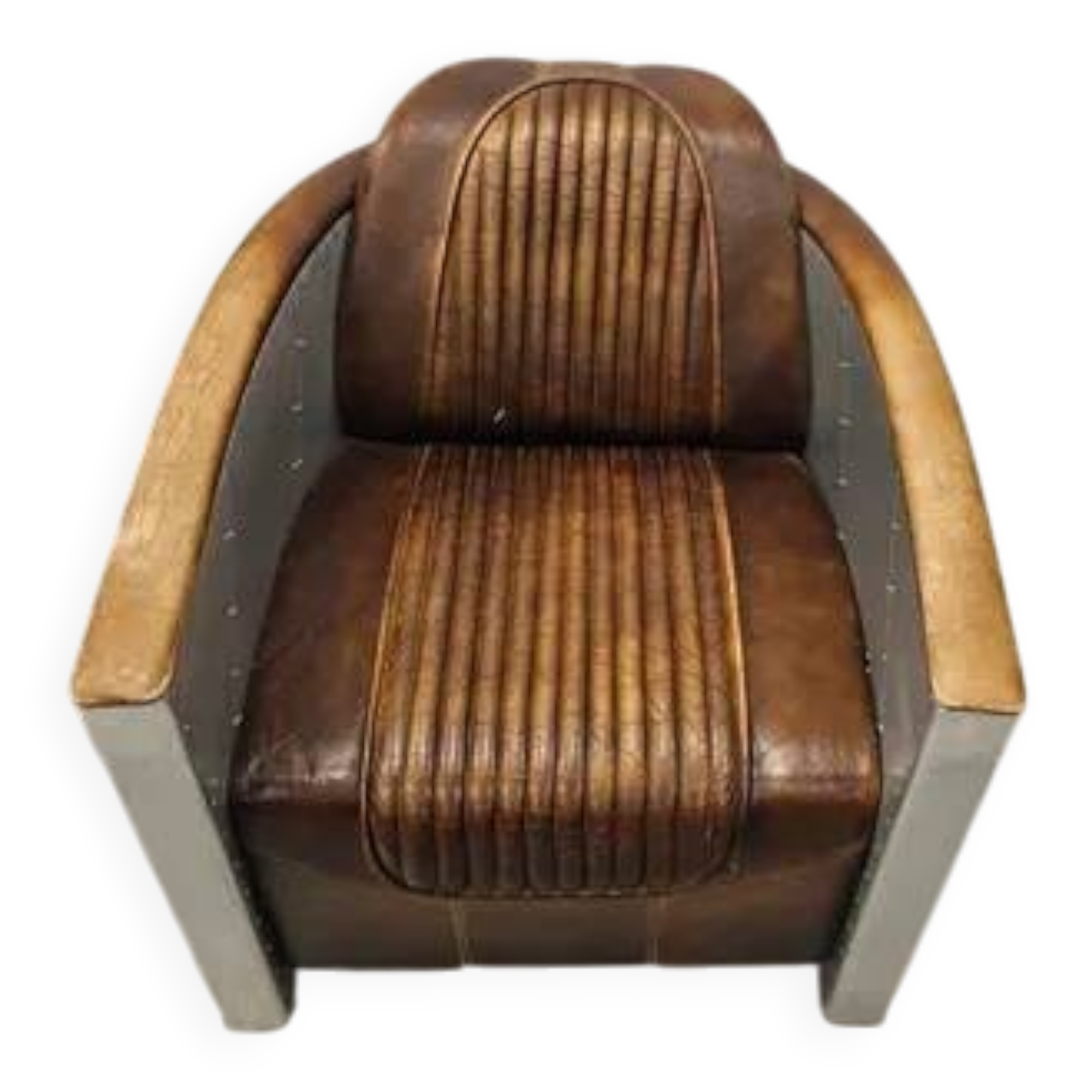Aviation-style club armchair