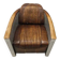 Aviation-style club armchair