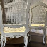 Pair of Regency chairs, caned. New condition. Production Harvester