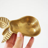 Brass pear trinket bowl