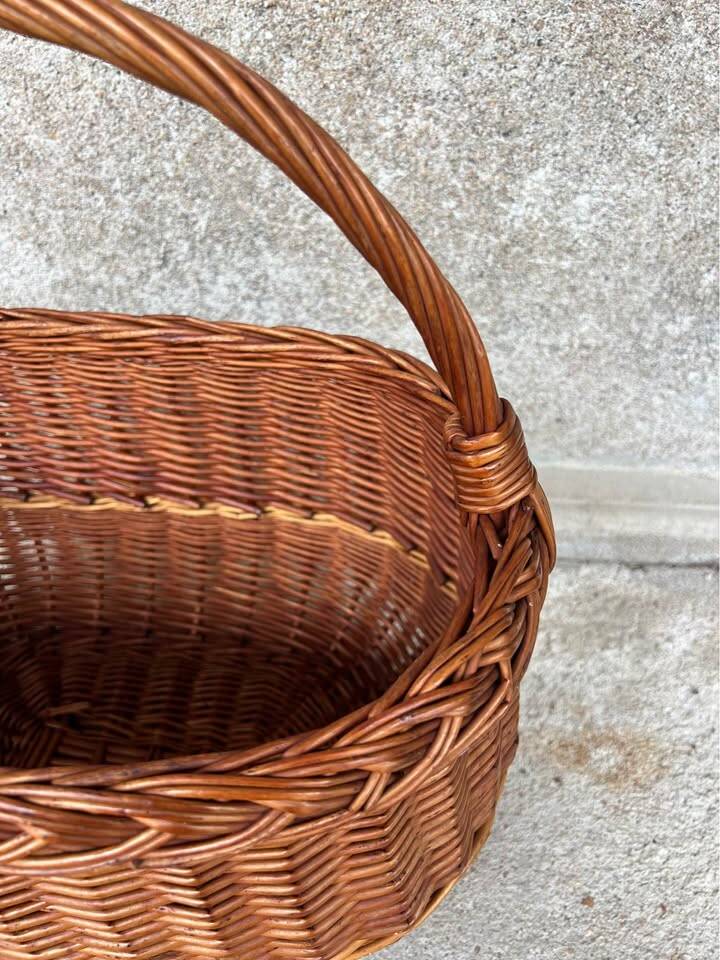 Vintage wicker basket