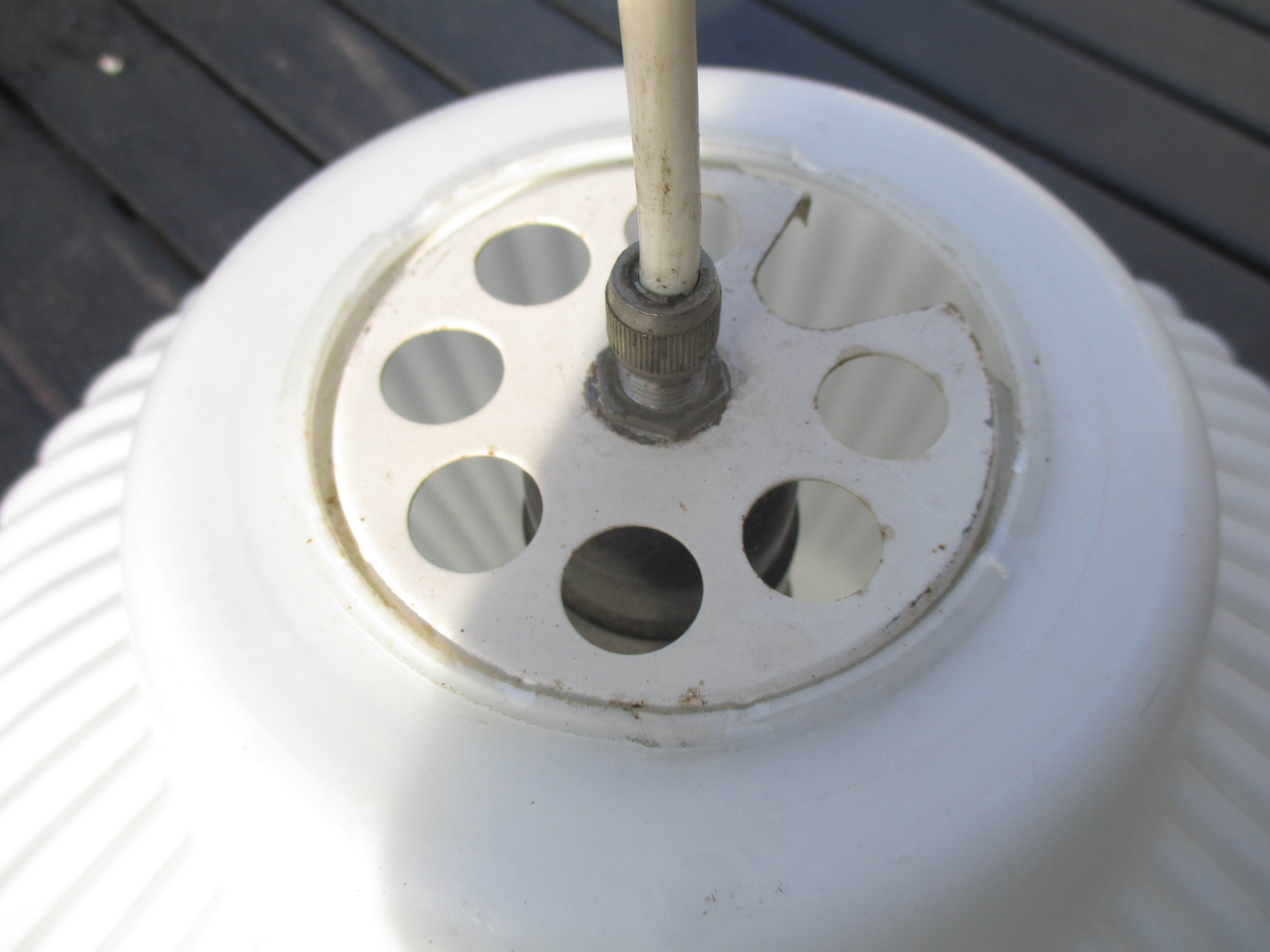 Scandinavian opaline hanging lamp