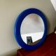 Miroir syla vintage bleu années 70 space age