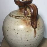 Pyrite stoneware ball pitcher signed Jean-Pierre Prudhomme