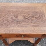 Solid oak art deco console