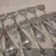 12 fourchettes à huitre métal argenté orfèvre Ercuis Fontenoy 13,4cm