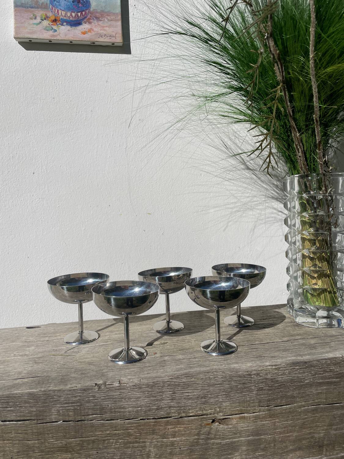 5 stainless steel cups