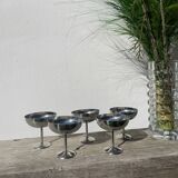 5 stainless steel cups