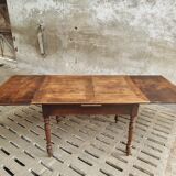 Extendable dining table elm wood