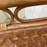 Vintage rattan chiffonier