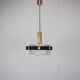 1970s Czechoslovak Kamenický Šenov Cut Glass and Chrome Pendant Light