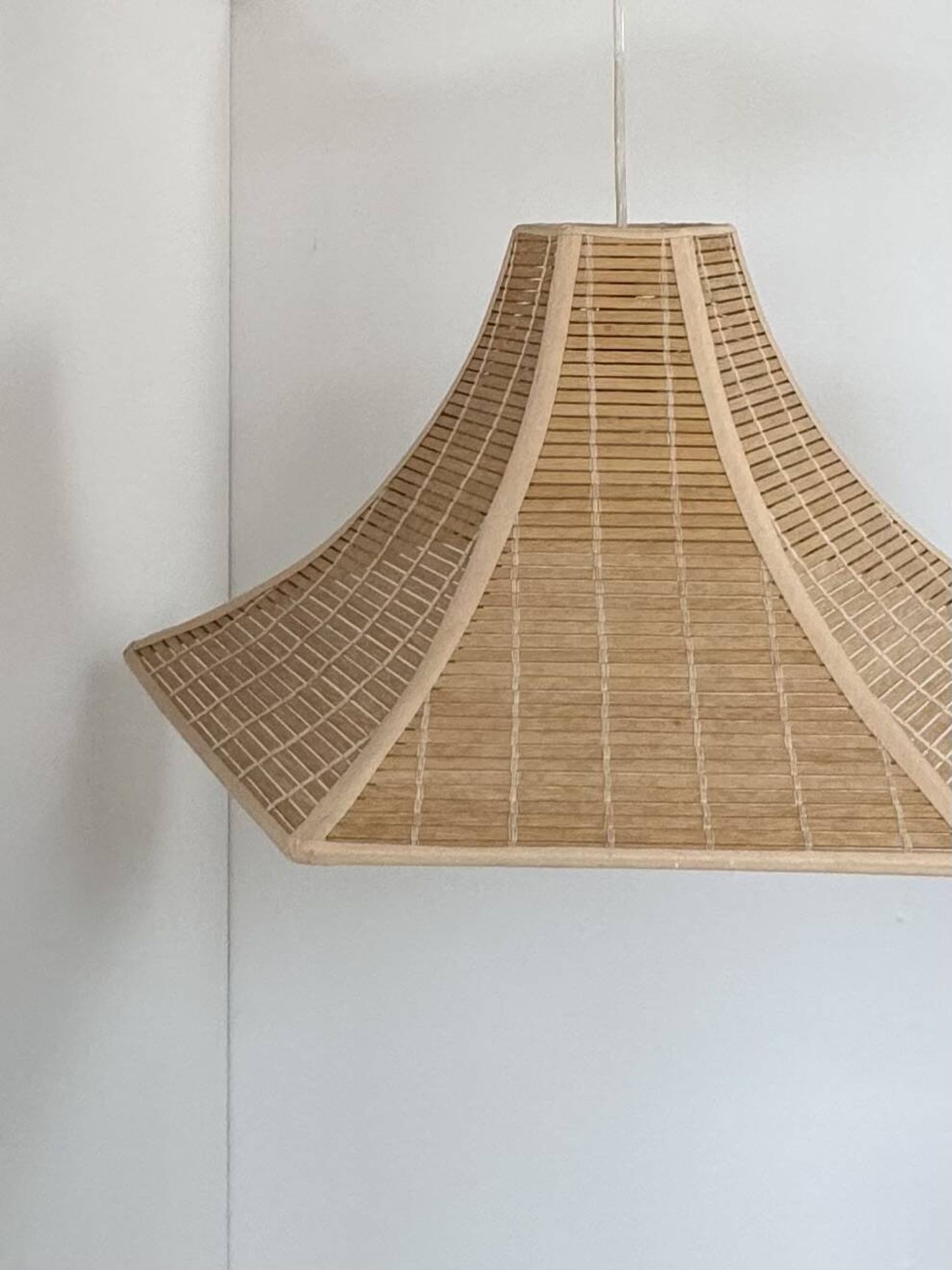 Vintage suspension, wooden slats, France, 1980.