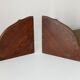 Pair of antique solid oak shelves