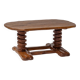 Sculptural French Oak Corkscrew Leg Coffee Table, France 1950s