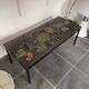 Vintage coffee table in ceramic and steel ceramist adri vallauris 1960