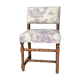 Authentic Louis XIII chair re-lined Jouy canvas