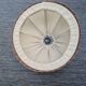 Fabric and rattan pendant light