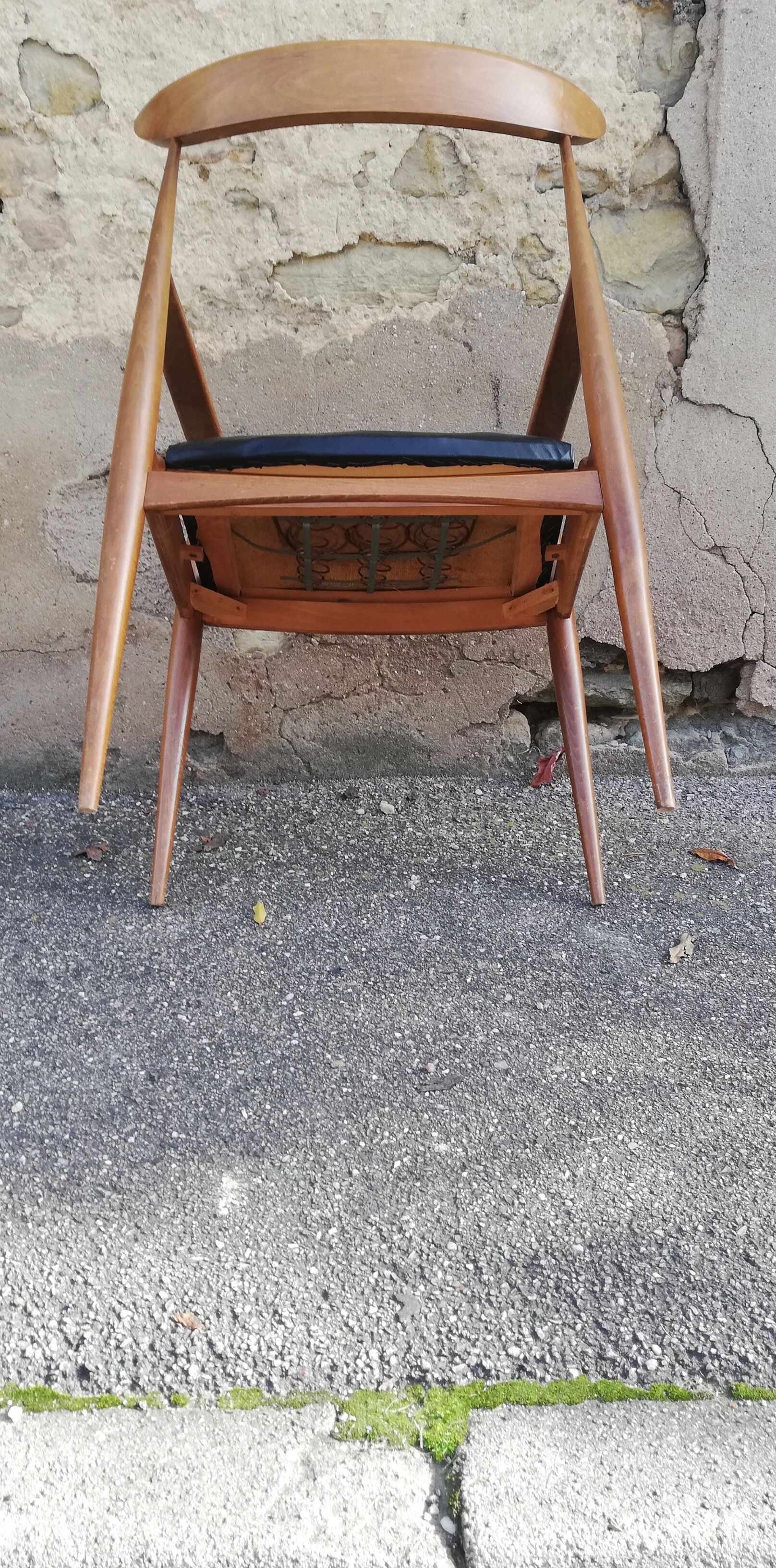 Scandinavian armchair skai black