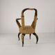 Rare 19th century highly decorative bull horn armchair (1870)