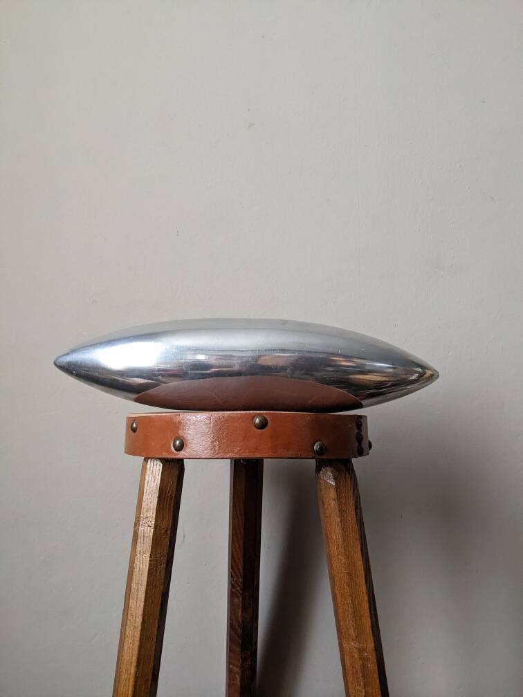 Contemporary design space age cast aluminum vase