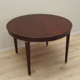 Round mahogany table, Danish design, 1970s, production: Denmark