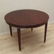 Round mahogany table, Danish design, 1970s, production: Denmark