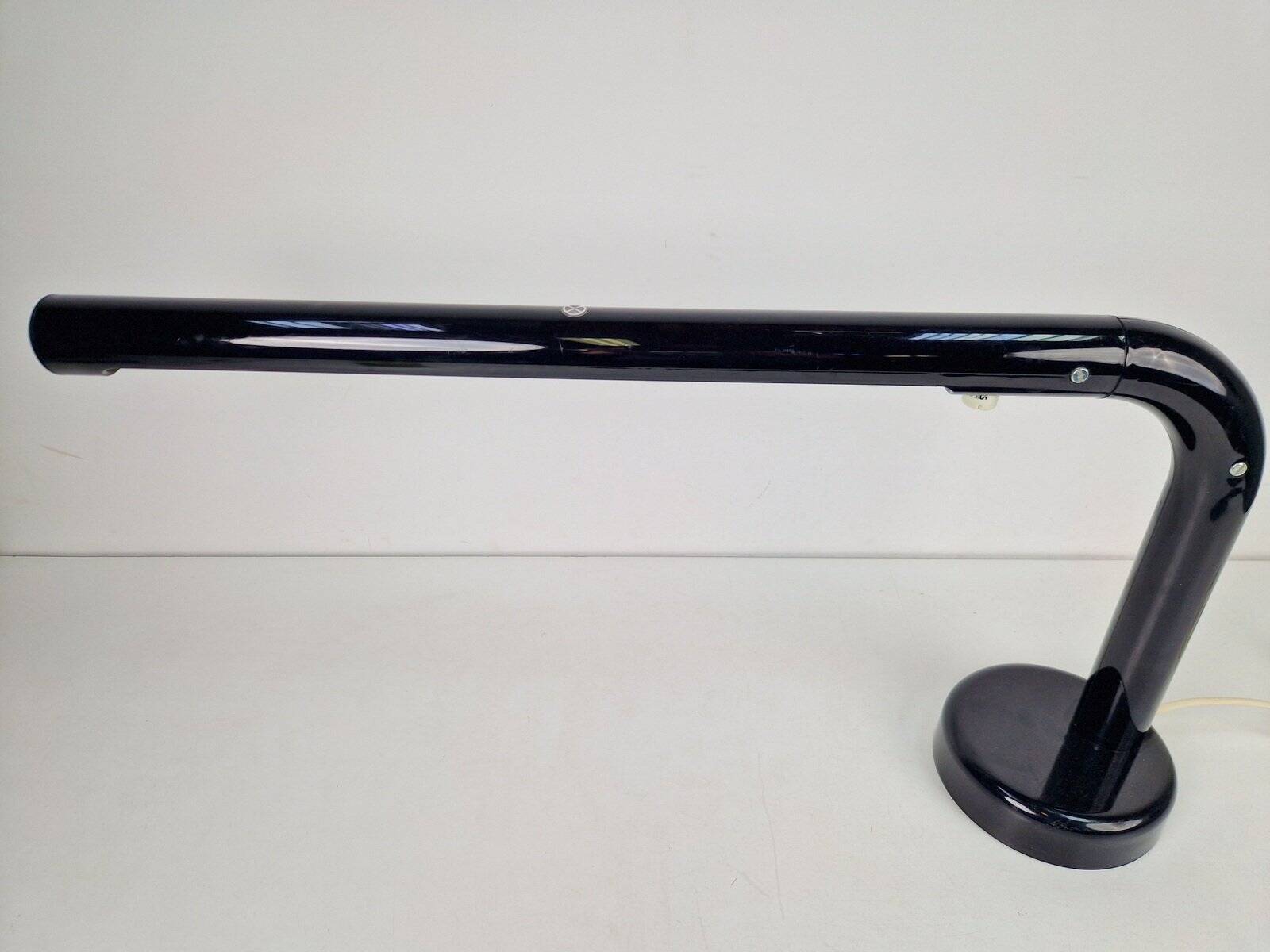 Vintage Black Tube Desk Lamp by Anders Pehrson for Atelje Lyktan, 1970s