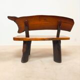 Brutalist bench and armchair set