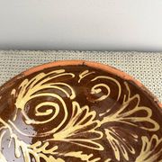 Glazed terracotta salad bowl