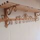 Vintage wrought iron coat rack