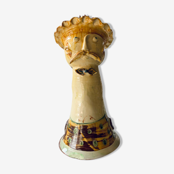 Terracotta plant holder head shape