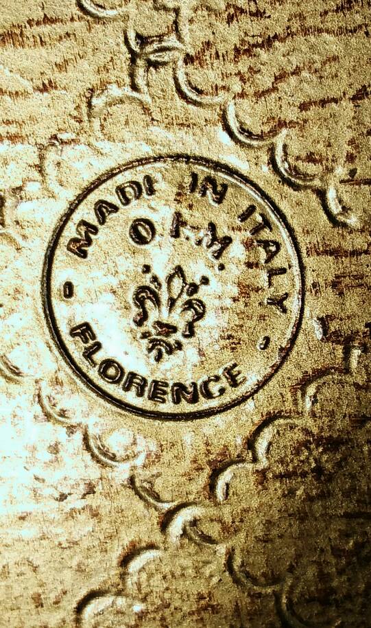 Florentine wooden serving tray