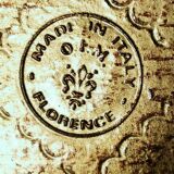 Florentine wooden serving tray