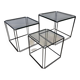Tables gigognes Isocele de Max Sauze des années 1970.