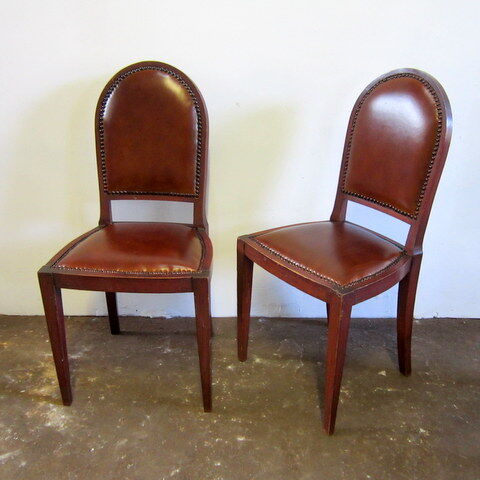 Art deco chairs and armchairs
