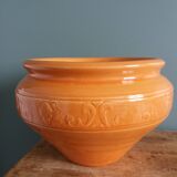 Plant pot, flower pot, planter in glazed terracotta