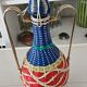 Carafe scoubidou en verre vintage