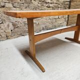 Table basse bois vintage 1970"