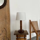 Art Deco turned wood lamp