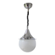 Space age glass and chrome ball suspension