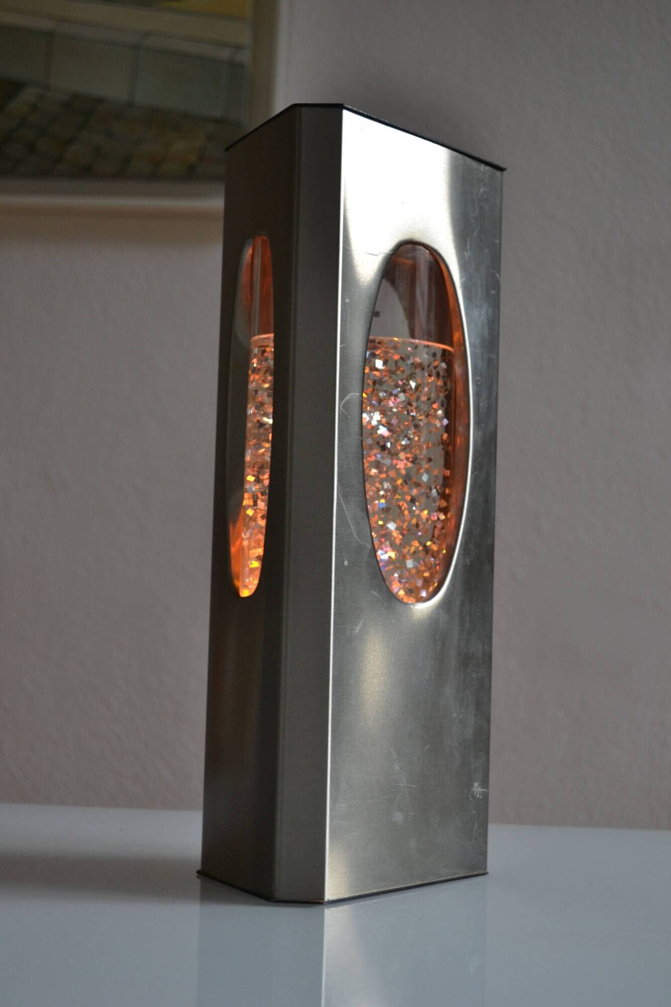 Vintage Space Age Psychedelic 70s 1970s Glitter Lamp