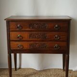 Solid walnut chest of drawers, early 20th century