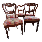 Set of 5 19th century cacahogany chairs