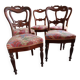 Set of 5 19th century cacahogany chairs
