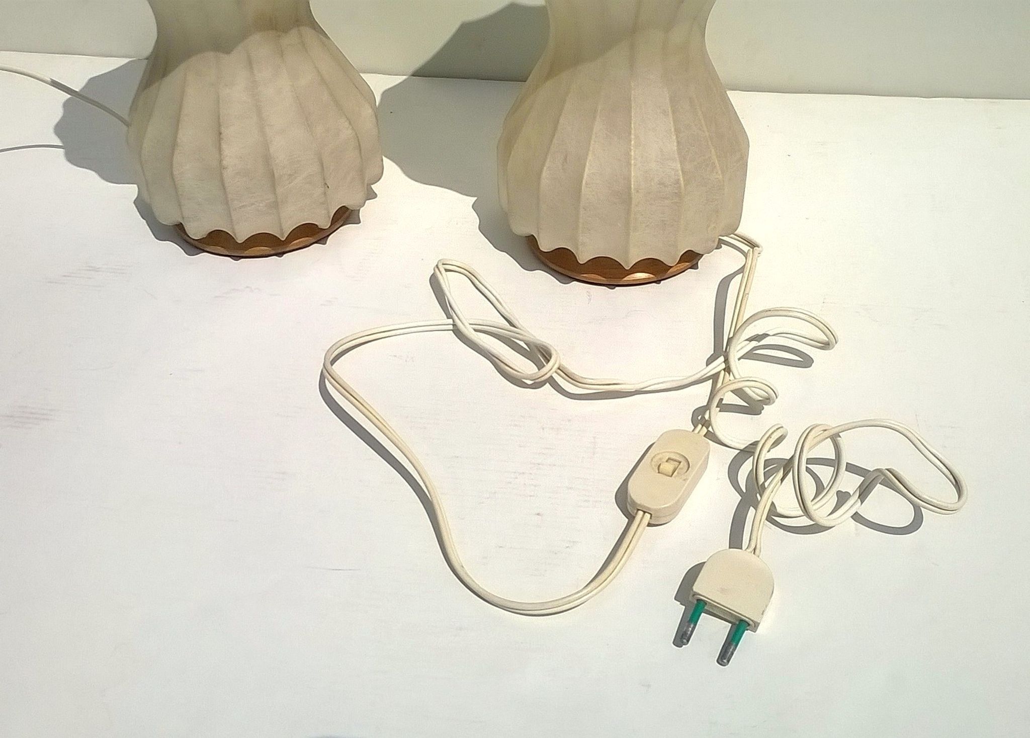 Set of 2 "Cocoon" desk lamps by the Castiglioni Brothers for Flos 1962