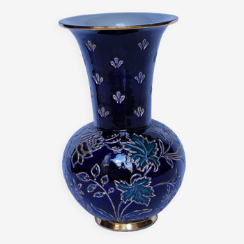 Vase art nouveau grès d'Alsace signé Krumeich Remmy, de la manufacture Betschdorf. Rare et ancien an